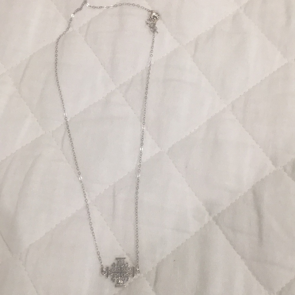 Jerusalem Cross Necklace in Sterling Silver